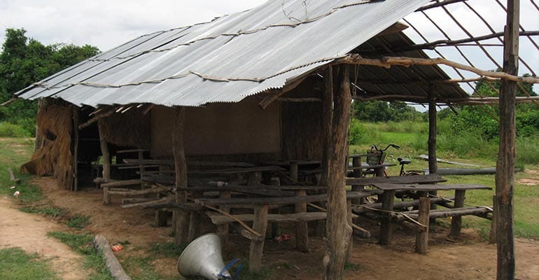 a small hut