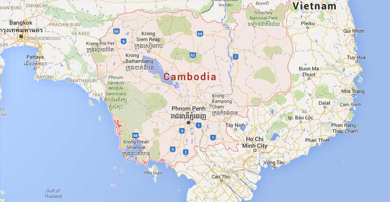 Cambodia map